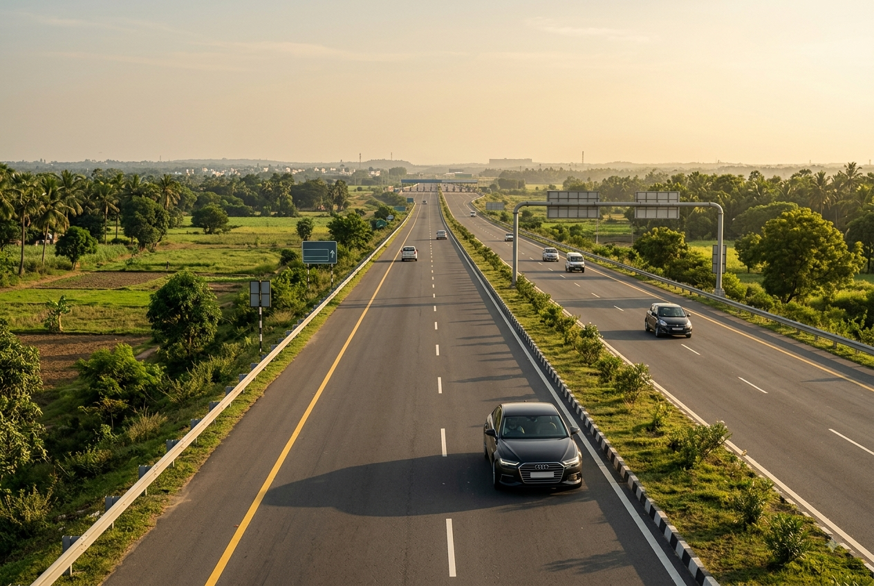 Alternative highway route from Adambakkam Chennai to Pondicherry
