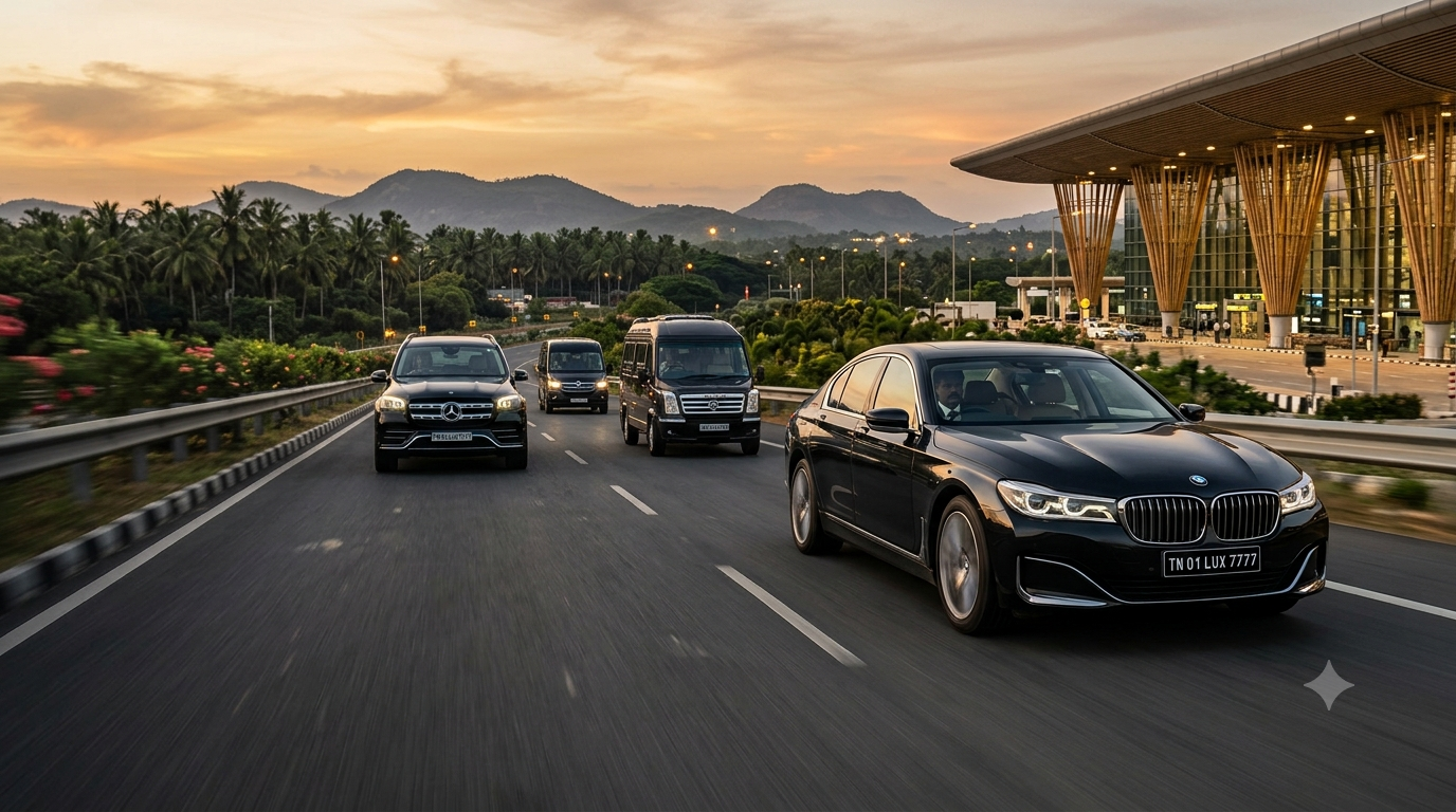 South India airport transfer network by Day Light Travels